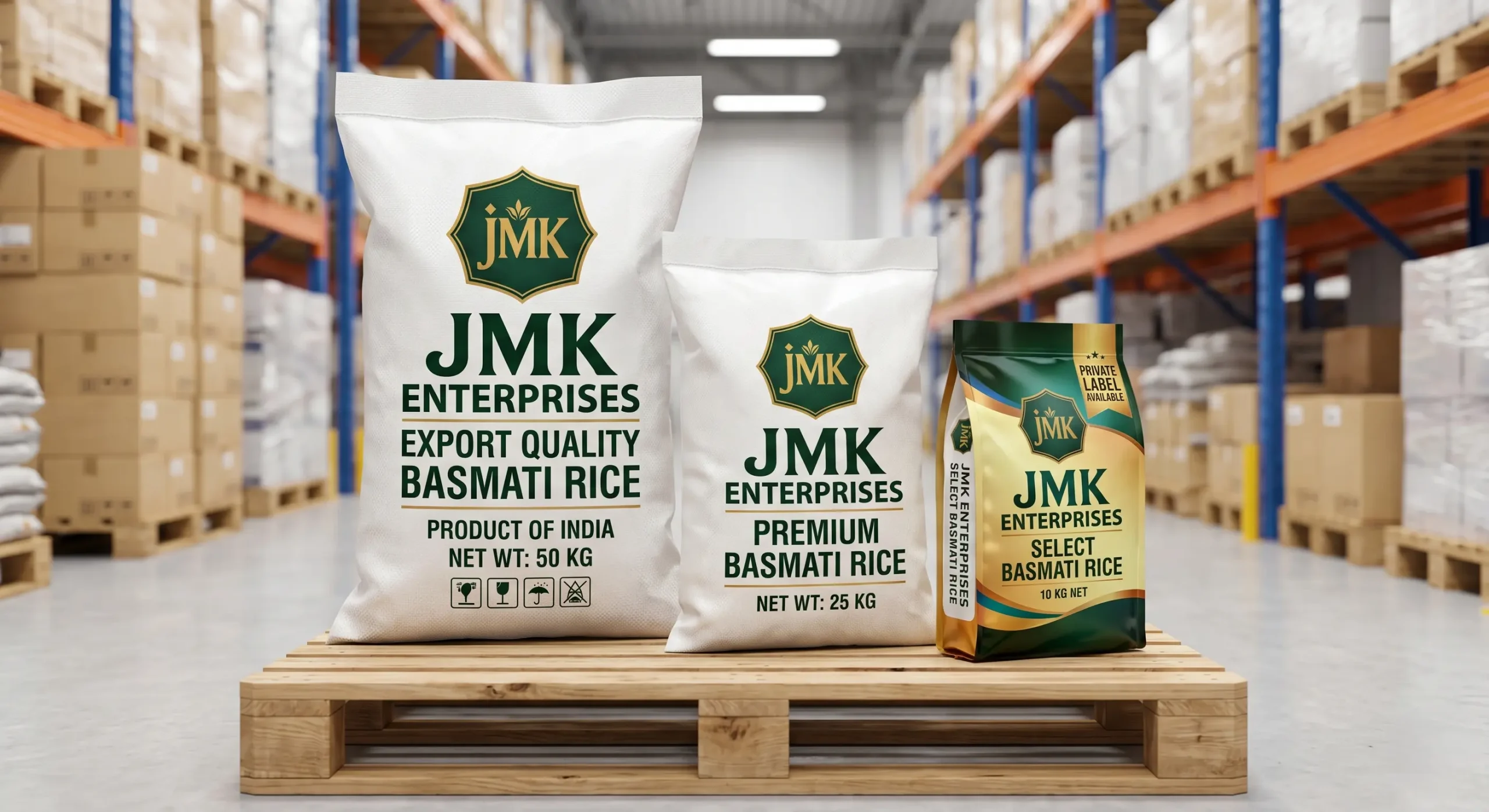 Basmati Rice Export Packaging Options
